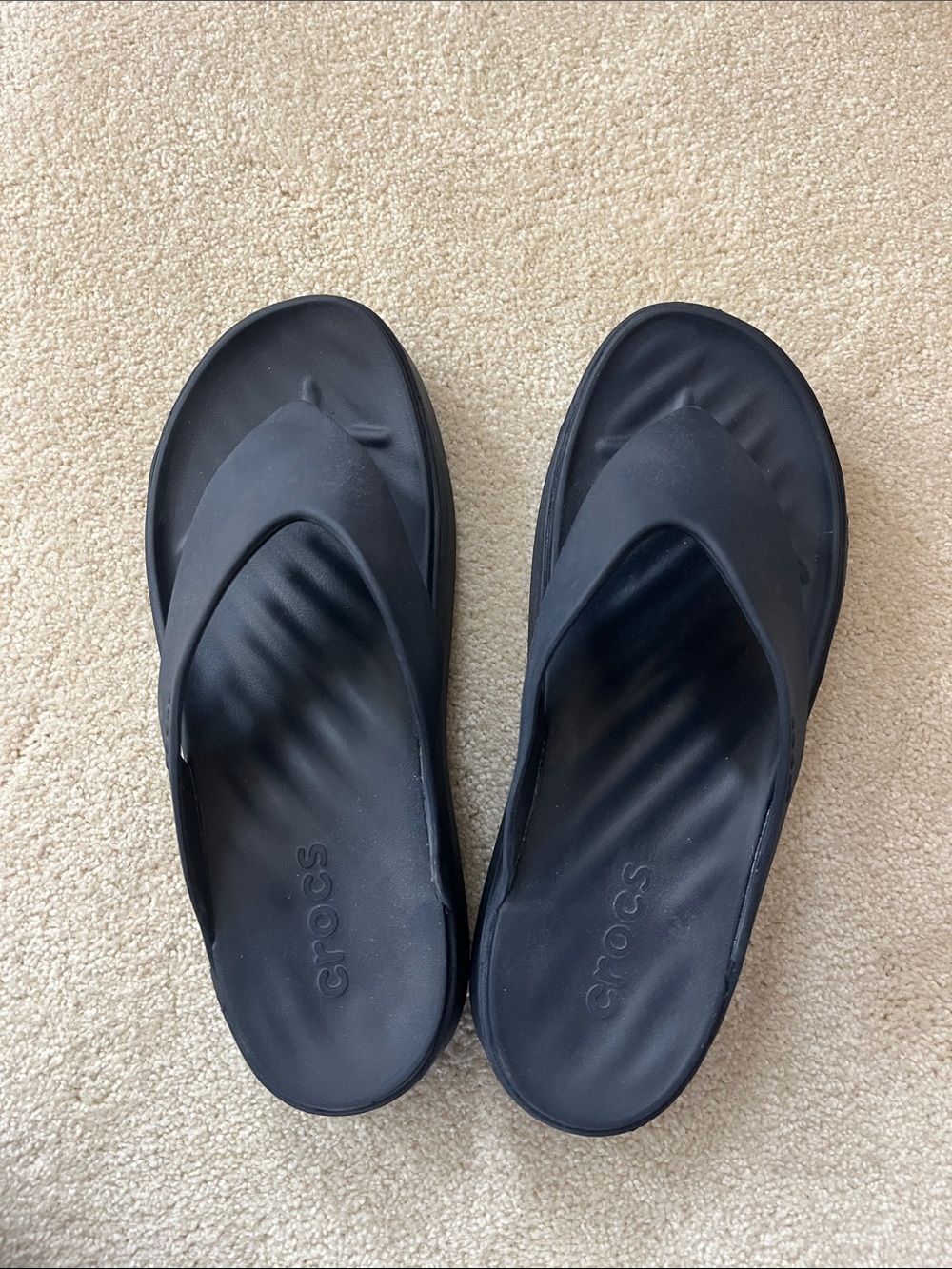 CROCS Women’s Navy Slip-On Flip Flops